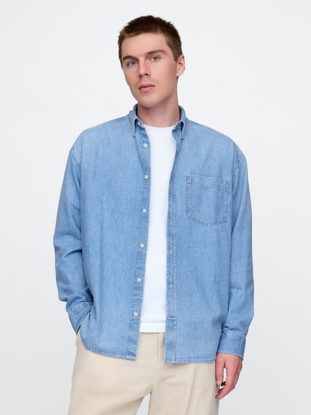 GAP Cămașă oversize din denim Big Shirt Americana GAP