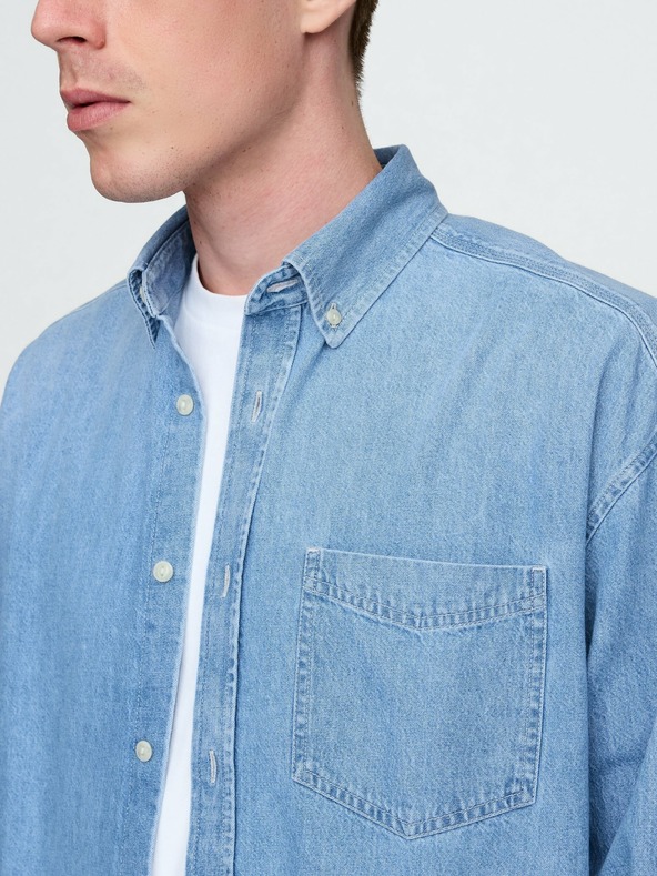 GAP Cămașă oversize din denim Big Shirt Americana GAP