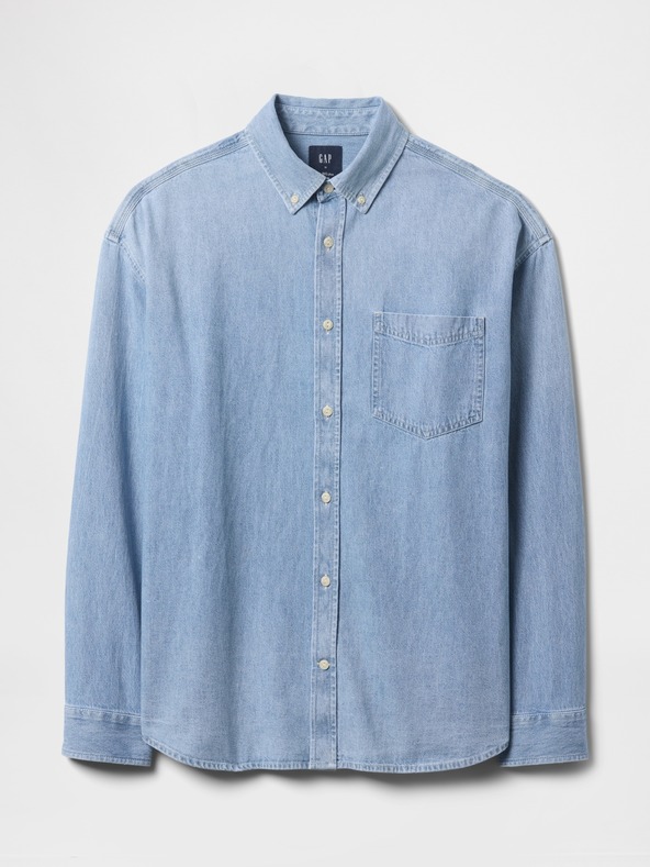 GAP Cămașă oversize din denim Big Shirt Americana GAP