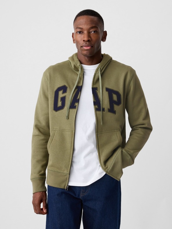 GAP Hanorac cu fermoar cu logo GAP