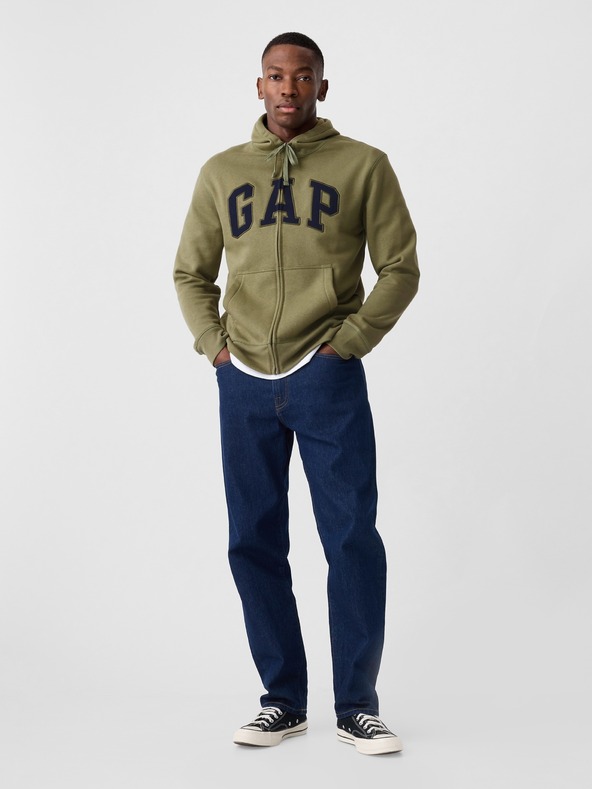 GAP Hanorac cu fermoar cu logo GAP
