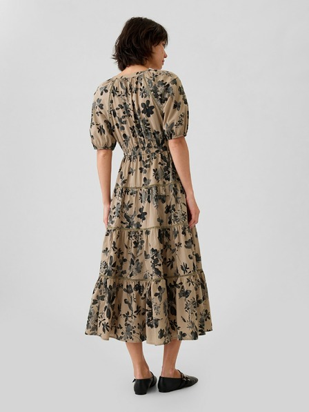 GAP Rochie maxi cu cămașă din flori GAP