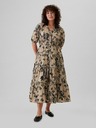GAP Rochie maxi cu cămașă din flori GAP