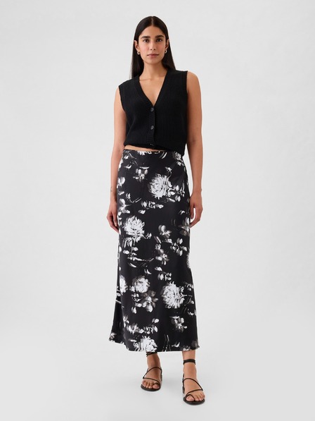 GAP Fustă maxi din satin GAP