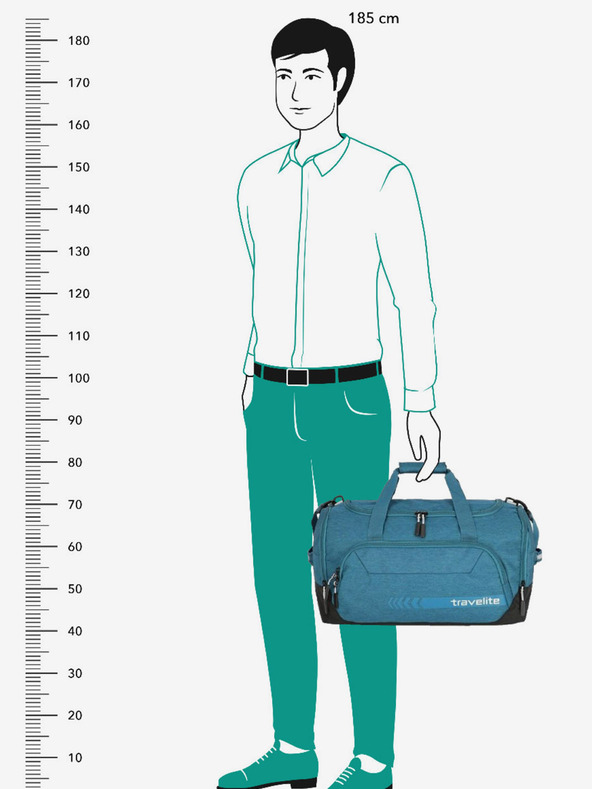 Travelite Kick Off Duffle M Petrol Genţi de umăr
