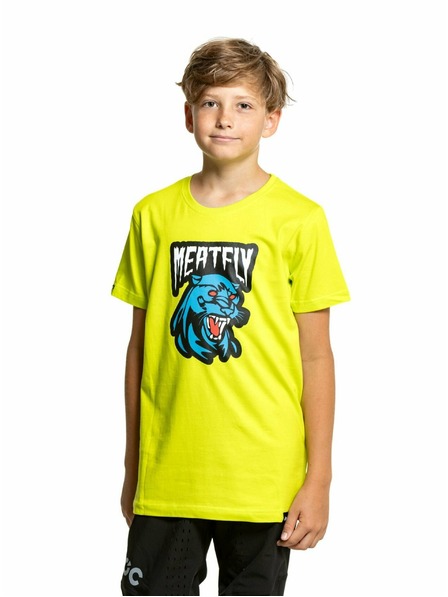 Meatfly Meatfly tricou pentru copii Panther Safety Yellow | Galben | Mărimea 146 | 100% bumbac