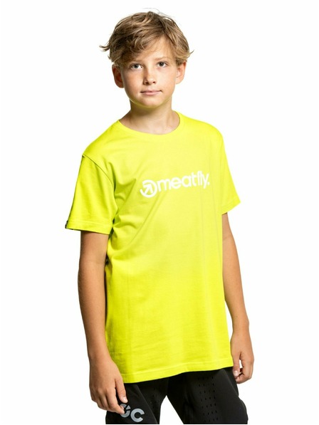 Meatfly Meatfly tricou pentru copii Bart Safety Yellow | Galben | Mărime 134 | 100% bumbac