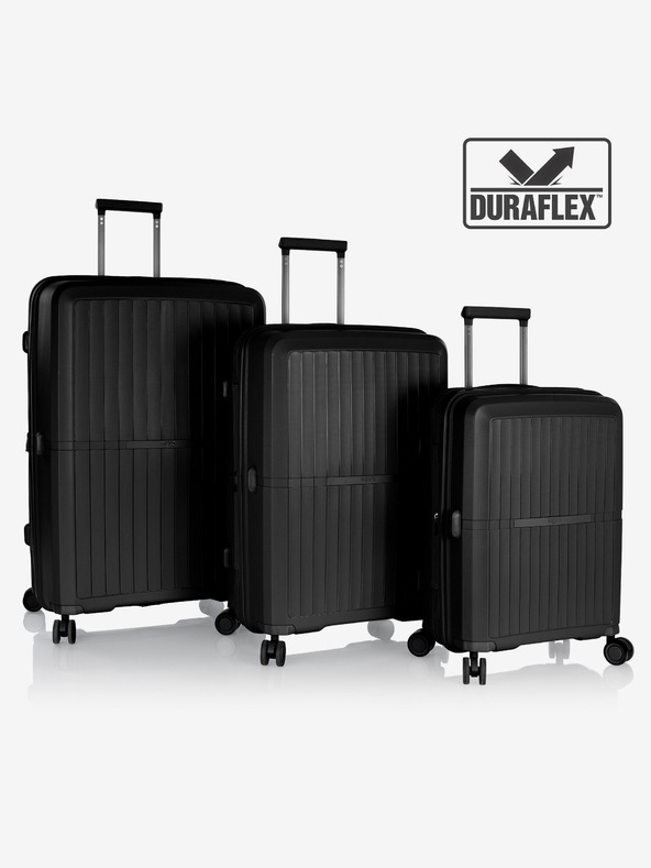 Heys Set de trei valize în culoare neagră Heys Airlite S,M,L Black
