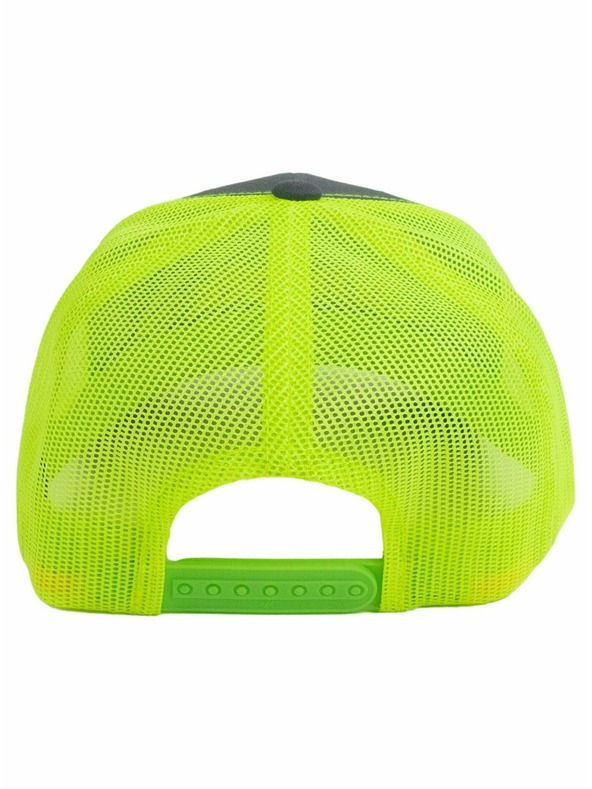 Meatfly Meatfly șapcă MF Logo Trucker Antracit/Verde Neon