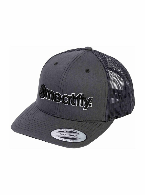 Meatfly Meatfly șapcă MF Logo Trucker Neagră / Gri Închis | Gri | Mărime