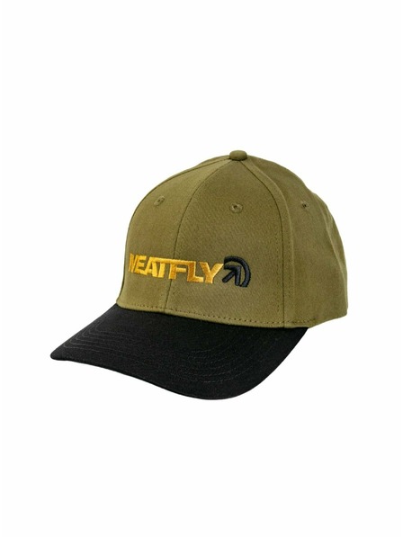 Meatfly Meatfly șapcă Zedd Flexfit Olive | Neagră | Mărime