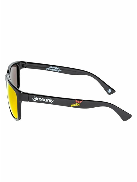 Meatfly Meatfly ochelari de soare polarizați Gammy Black Big Shock | Negru | Mărime