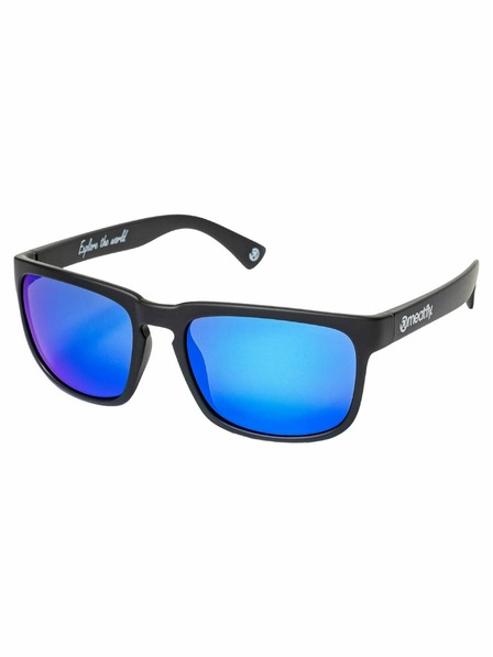 Meatfly Meatfly ochelari de soare polarizați Gammy Black Matt/Blue | Negru | Mărime