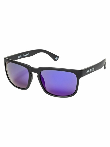 Meatfly Meatfly ochelari de soare polarizați Gammy Black Matt/Purple | Negru | Mărime