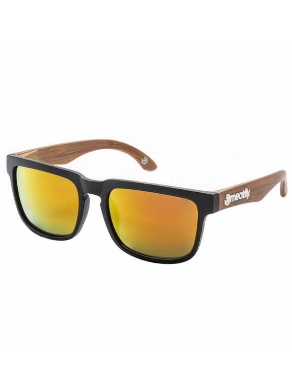 Meatfly Meatfly ochelari de soare Memphis Black / Wood | Portocaliu | Mărime