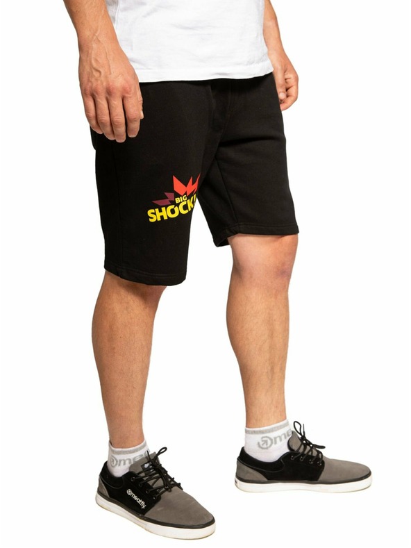 Meatfly Pantaloni scurți sport pentru bărbați Meatfly Big Shock Black | Negru | Mărime