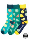 Meatfly Șosete Meatfly Lexy Triple Pack Lemons | Multicolor | Mărime