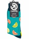Meatfly Șosete Meatfly Lexy Triple Pack Lemons | Multicolor | Mărime
