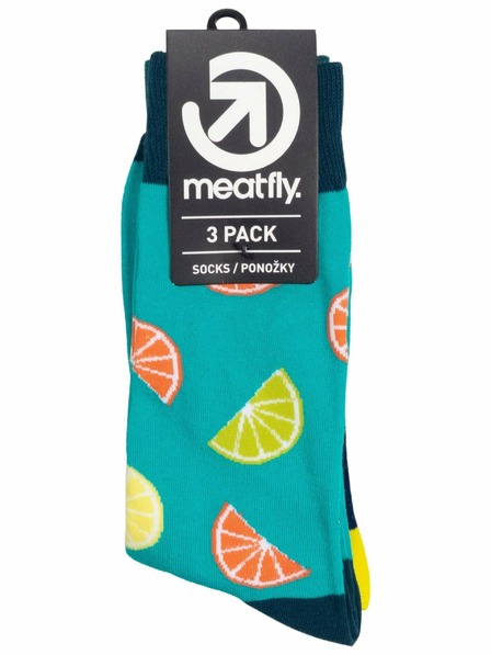 Meatfly Șosete Meatfly Lexy Triple Pack Lemons | Multicolor | Mărime
