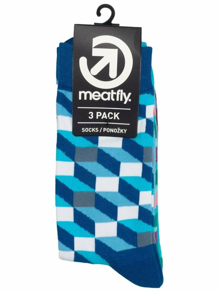 Meatfly Șosete Meatfly Lexy Triple Pack Checkers | Multicolor | Mărime
