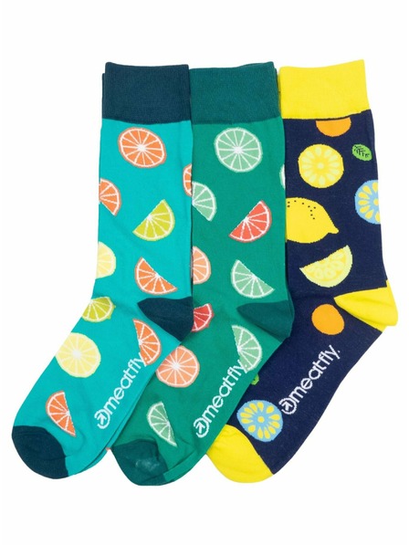 Meatfly Șosete Meatfly Lexy Gift Pack Lemons | Multicolor | Mărime