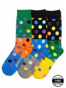 Meatfly Șosete Meatfly Lexy Triple Pack Green Dots | Multicolor | Mărime