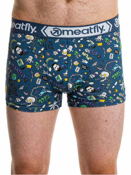 Meatfly Meatfly boxeri pentru bărbați Balboa Boxershorts Double Pack Jamm | Galben | Mărime