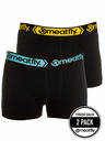 Meatfly Meatfly boxeri pentru bărbați Balboa Boxershorts Double Pack Black | Negru | Mărime