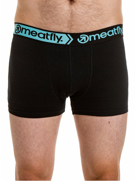 Meatfly Meatfly boxeri pentru bărbați Balboa Boxershorts Double Pack Black | Negru | Mărime