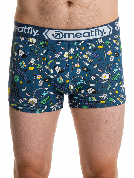 Meatfly Meatfly boxeri pentru bărbați Balboa Boxershorts Tools/Jamm Gift Pack | Negru | Mărime