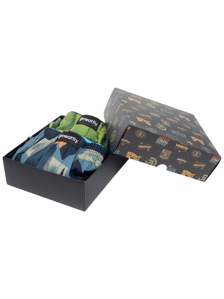 Meatfly Meatfly pantaloni scurți pentru bărbați Agostino Shade Gift Pack | Albastru | Mărime