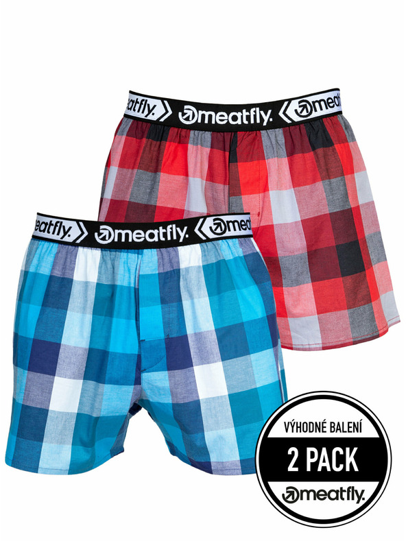 Meatfly Meatfly boxeri pentru bărbați Gigi Blue / Red | Albastru | Mărime