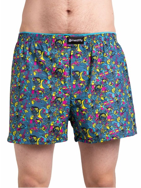 Meatfly Meatfly boxeri pentru bărbați Agostino Partyboi/Cityboi | Multicolor | Mărime