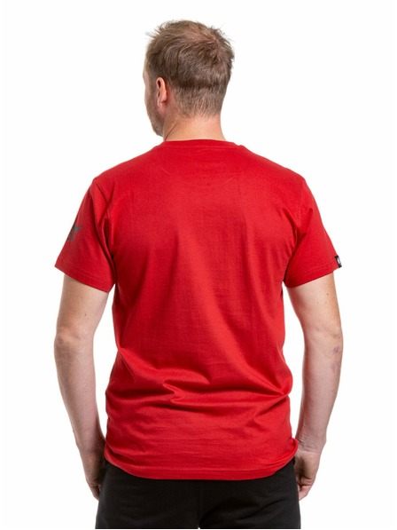 Meatfly Meatfly tricou pentru bărbați Big Shock Shattered Dark Red | Roșu | Mărime
