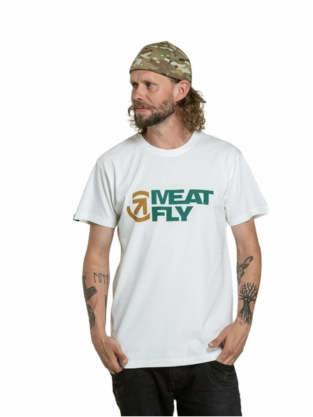Meatfly Meatfly tricou pentru bărbați Revital White | Alb | Mărime