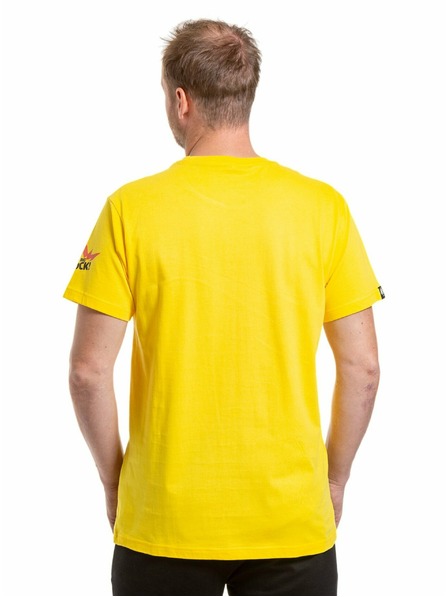 Meatfly Meatfly tricou pentru bărbați Big Shock Shattered Yellow | Galben | Mărime