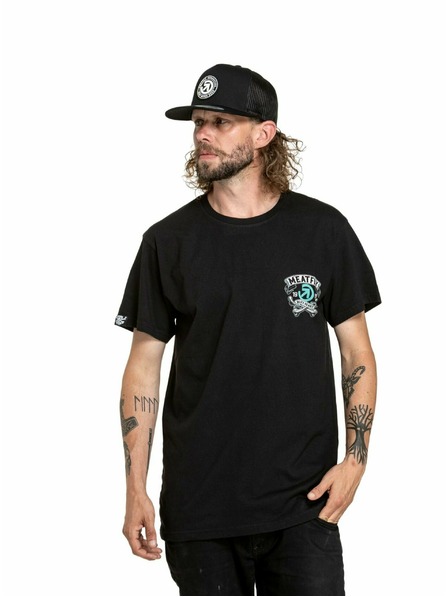 Meatfly Meatfly tricou pentru bărbați Whiskey Boy Black | Negru | Mărime