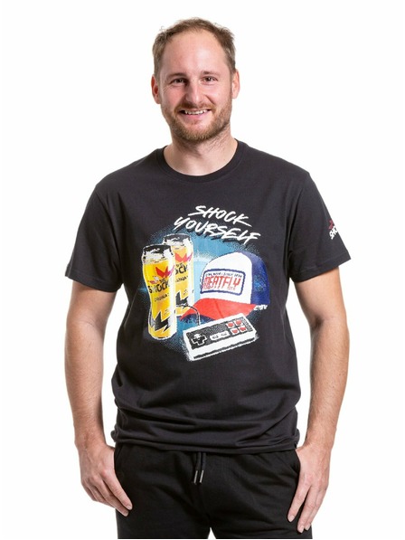 Meatfly Meatfly tricou pentru bărbați Big Shock 8Bit Black | Negru | Mărime