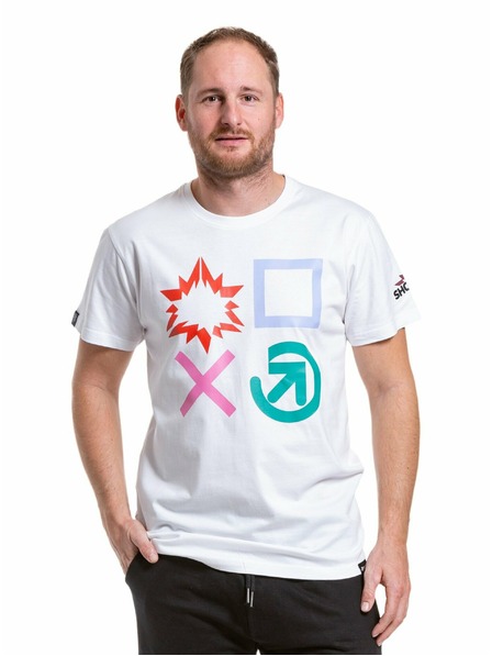 Meatfly Tricou pentru bărbați Meatfly Big Shock Gameon Alb | Alb | Mărime