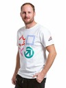Meatfly Tricou pentru bărbați Meatfly Big Shock Gameon Alb | Alb | Mărime
