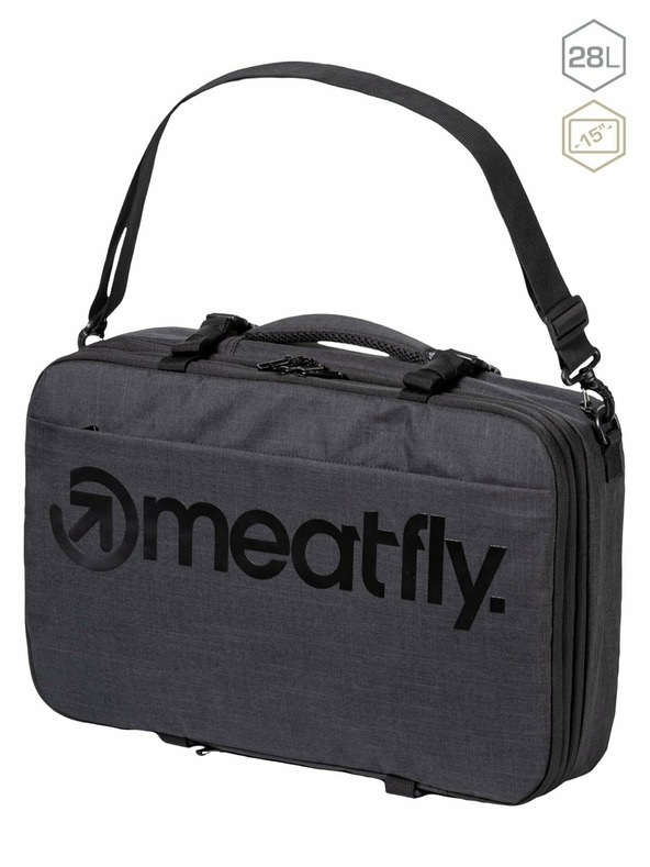 Meatfly Meatfly rucsac Riley Charcoal Heather 28 L | Gri | Volum 28 L