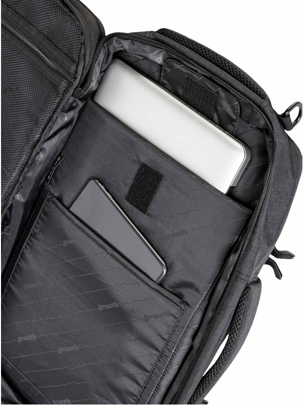 Meatfly Meatfly rucsac Riley Charcoal Heather 28 L | Gri | Volum 28 L