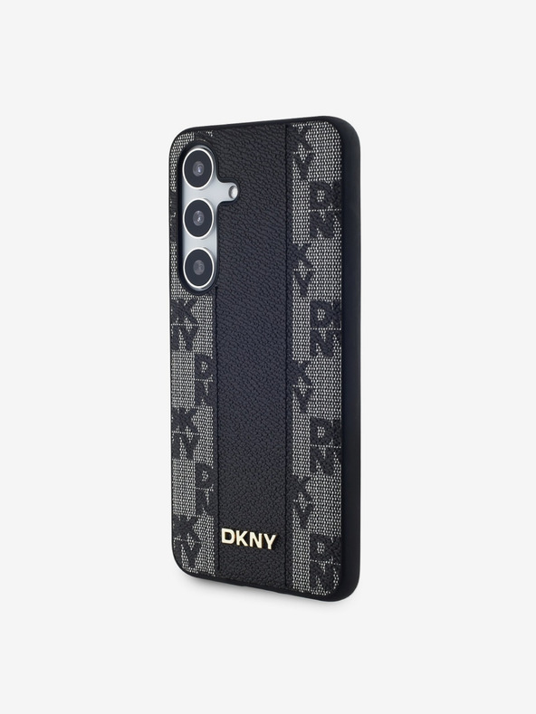 DKNY DKNY PU Piele Model Carouri Magsafe Husă Spate pentru Samsung Galaxy S24+ Black