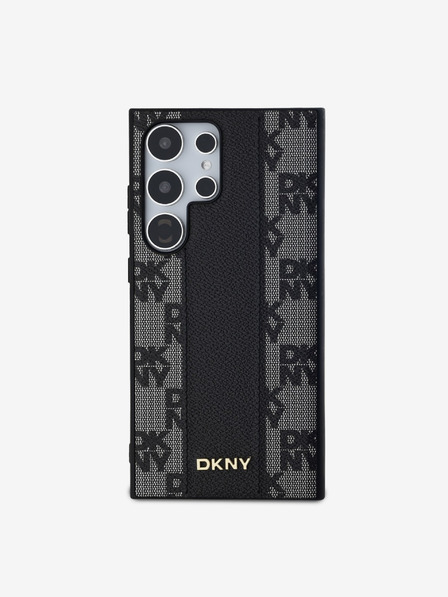DKNY DKNY PU Piele Model Carouri Magsafe Husă Spate pentru Samsung Galaxy S24 Ultra Black