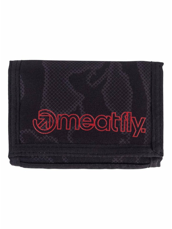 Meatfly Meatfly portofel Huey Morph Black | Negru | Mărime