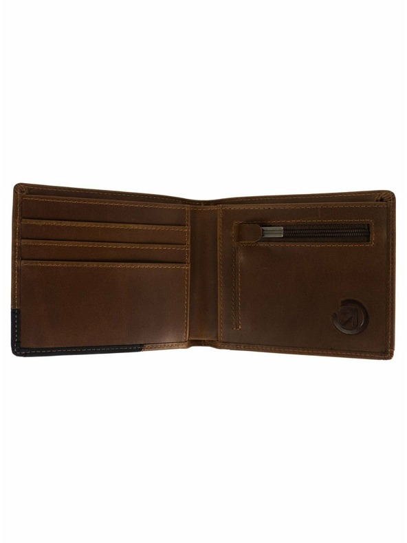 Meatfly Meatfly portofel din piele Zac Premium Brown | Maro | Mărime