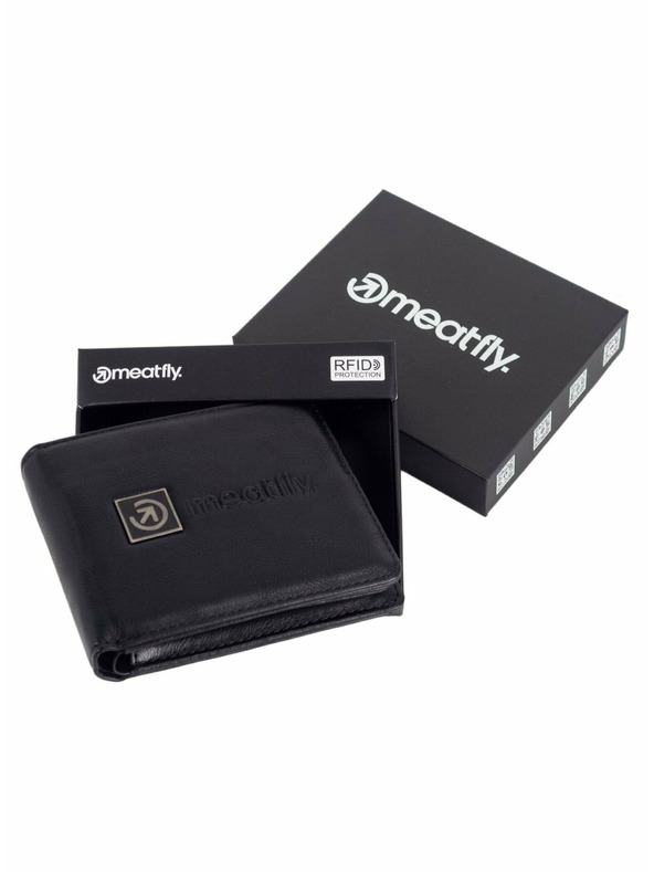 Meatfly Meatfly portofel Darin Black | Negru | Mărime