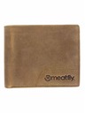 Meatfly Meatfly portofel din piele Eliot Premium Oak | Maro | Mărime