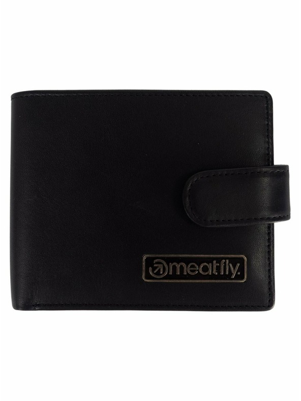 Meatfly Meatfly portofel din piele Nathan Premium Black | Negru | Mărime