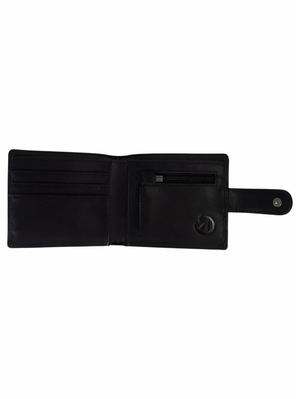 Meatfly Meatfly portofel din piele Nathan Premium Black | Negru | Mărime